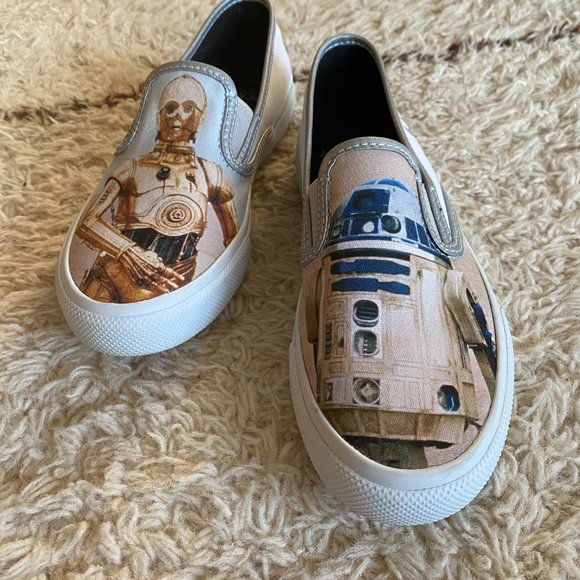 SPERRY STAR WARS CLOUDS DROIDS SLIP ON LIMITED EDITION SHOES MENS 4 NEW - Picture 7 of 13